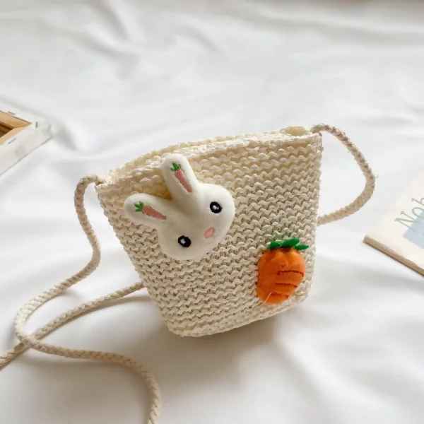 寶貝編織袋×棉繩斜背包×小兔胡蘿蔔