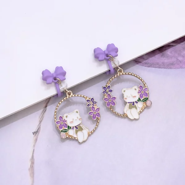 紫花小熊熊×三角耳夾