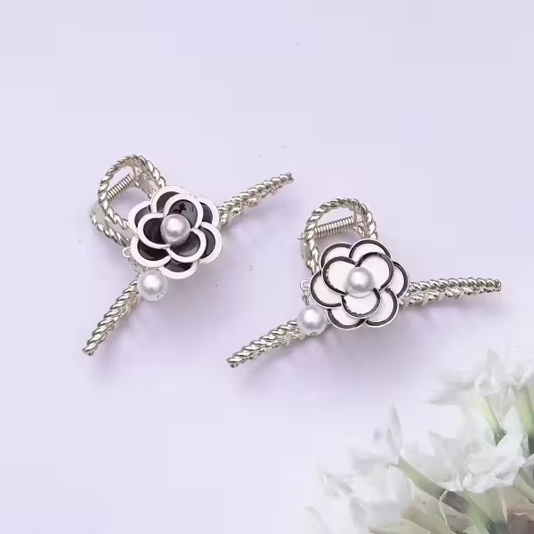 一朵山茶花×鯊魚夾×共二色