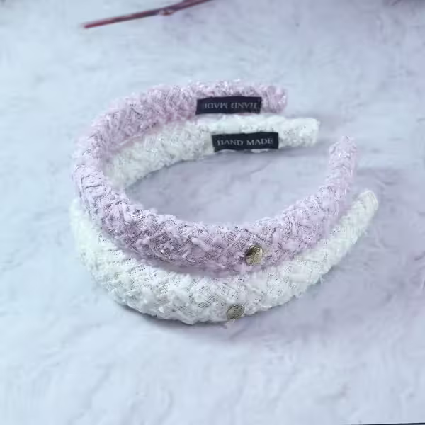 羊羔毛小金牌×髮箍×共二色