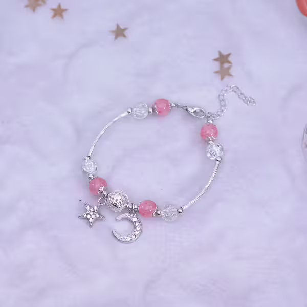 星月草莓琉璃×手鍊