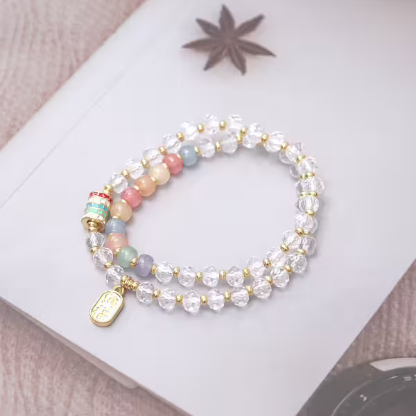 五行納福招財轉運輪&times;雙層固定式串珠手鍊