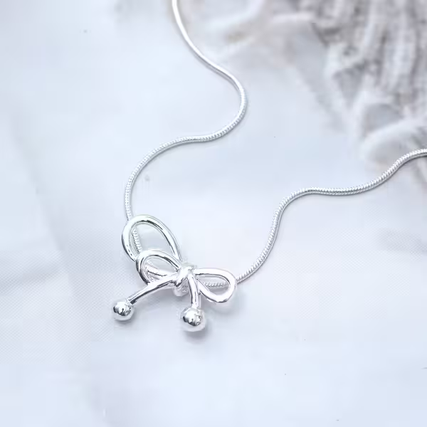925銀飾&times;高冷蝴蝶結&times;鎖骨項鍊