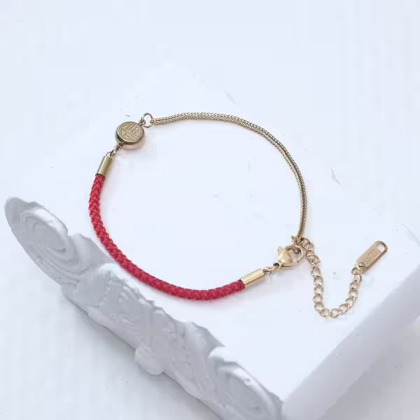 316鋼飾&times;繫福&times;紅繩手鍊