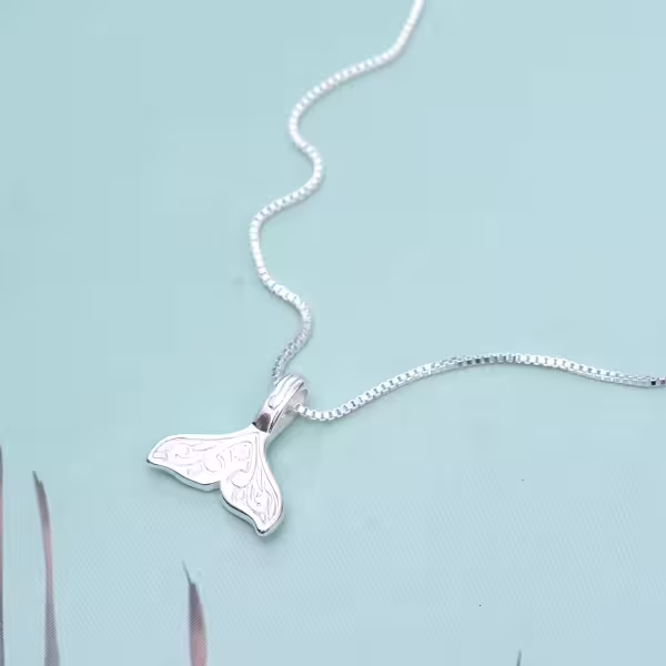 925銀飾&times;花紋美人魚尾&times;鎖骨項鍊
