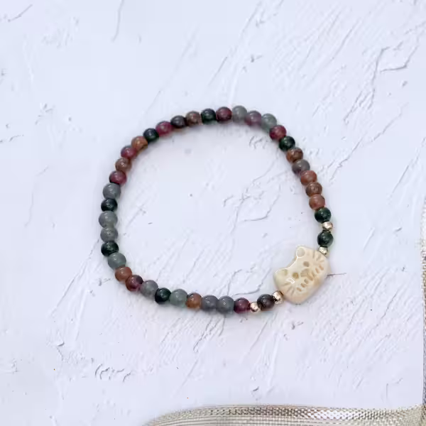 花臉小貓&times;固定式串珠手鍊