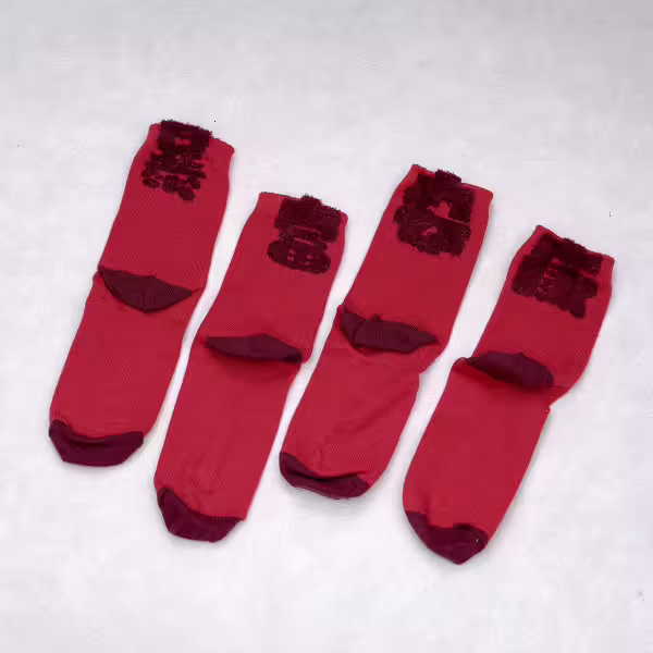 暴富&安康&times;中筒襪&times;二雙套件襪子組