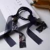 小碎花絲帶×鐵絲髮束×深牡丹藍-第1張
