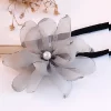 柔絲花朵×鐵絲髮帶×中性灰-第1張