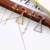 三角流蘇長方塊×不對稱三角耳夾×銀-第6張