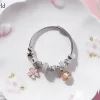 櫻花貝殼×固定式串珠手環×白櫻-第2張