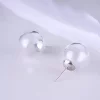 琉璃透明氣泡球×耳環-第1張