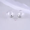 琉璃透明氣泡球×耳環-第2張