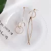 C字幾何氣泡球×不對稱吊墜耳環-第1張