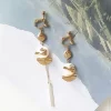 貝紋鳥兒晶鑽×不對稱螺旋耳夾-第1張