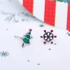 925銀針×聖誕樹與雪花×耳針-第3張