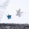 925銀針×海星與晶藍星星×耳針-第2張
