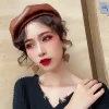 絨毛結球愛心×吊墜耳勾×共四色-第4張