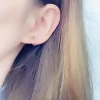 小別針閃耀光芒×不對稱U型耳夾-第5張