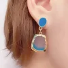 淡雅晶透水藍×軟墊三角耳夾-第5張