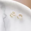 小巧珍珠圓環×U型耳夾×共二色-第4張