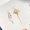 古風櫻花貓兒×不對稱吊墜耳勾-第1張
