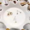 圓環扣長桿晶鑽×三套件耳環組-第3張