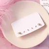 圓環扣長桿晶鑽×三套件耳環組-第4張