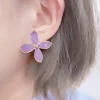 紫丁花×不對稱三角耳夾-第2張