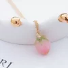 花苞草莓心×鎖骨項鍊-第1張