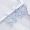 小愛心立體線條星星×吊墜耳環-第4張