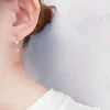 漫舞粉櫻花瓣×不對稱U型耳夾-第6張
