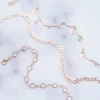 晶圓水鑽箭頭垂星×三套件腳鍊組-第3張