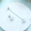 冰花晶鑽×不對稱吊墜耳環-第1張
