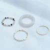 波西米亞串珠壓克力×四套件戒指組×共三色-第3張