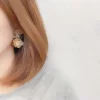 軟萌羊羔毛球蝴蝶結×吊墜耳環×共二色-第2張