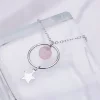 925銀飾×星墜莓晶圓環×鎖骨項鍊-第1張