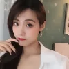 C型晶鑽小兔垂珠×吊墜耳環-第6張