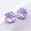貝殼紫花×吊墜耳環-第3張