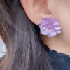 貝殼紫花×吊墜耳環-第6張