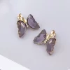 紫晶蝴蝶×三角耳夾-第4張
