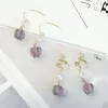 紫花琉璃晶×螺旋耳夾-第5張