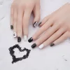黑白經典時尚亮面&times;穿戴式手指甲片&times;二十四入 -第6張