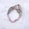 粉花綠芽雪紡紗×口罩防勒髮帶-第4張