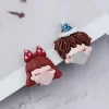 男孩女孩吹泡泡×不對稱螺旋耳夾-第1張
