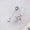 925銀針×閃星掛月×不對稱耳環-第1張