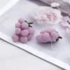 紫葡萄小毛球×耳環-第3張