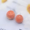 植絨清新小橘子×不對稱耳環-第4張