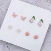 櫻粉×繽紛蝴蝶櫻桃小花 ×四套件耳環組-第2張