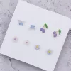 芋紫×繽紛蝴蝶櫻桃小花 ×四套件耳環組-第1張